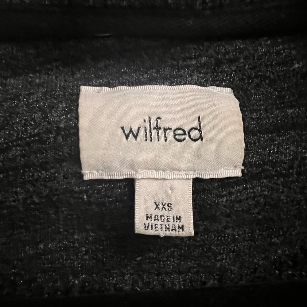 ARITZIA WILFRED Women's Gray Diderot Open Front Cocoon Cardigan SIZE XXS - Picture 6 of 6